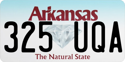 AR license plate 325UQA