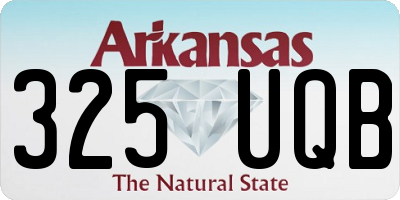 AR license plate 325UQB