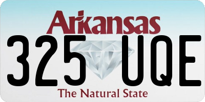 AR license plate 325UQE