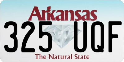 AR license plate 325UQF