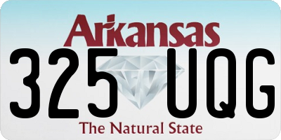 AR license plate 325UQG