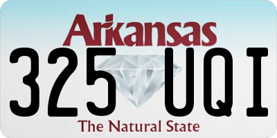 AR license plate 325UQI