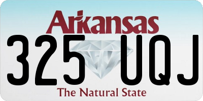 AR license plate 325UQJ