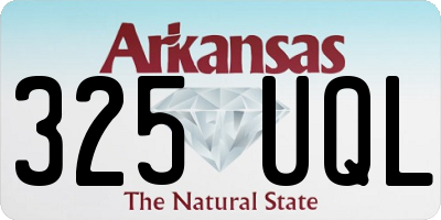 AR license plate 325UQL