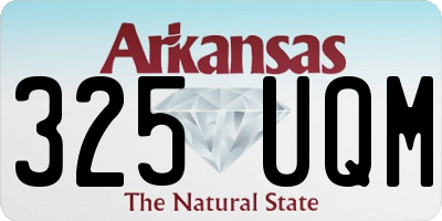 AR license plate 325UQM