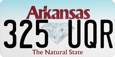 AR license plate 325UQR