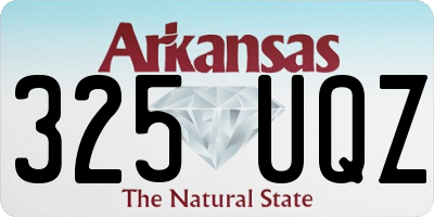 AR license plate 325UQZ