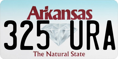 AR license plate 325URA