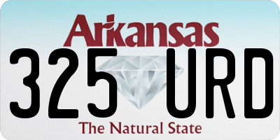 AR license plate 325URD