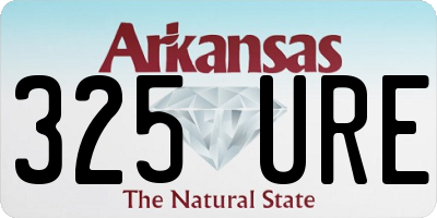 AR license plate 325URE