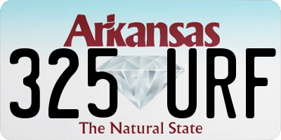 AR license plate 325URF