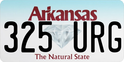 AR license plate 325URG
