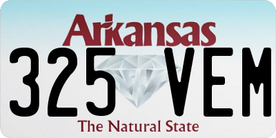 AR license plate 325VEM