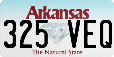 AR license plate 325VEQ