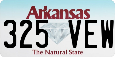 AR license plate 325VEW