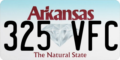 AR license plate 325VFC