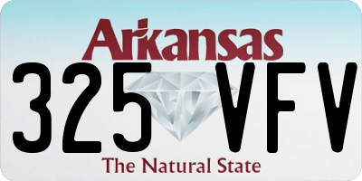 AR license plate 325VFV