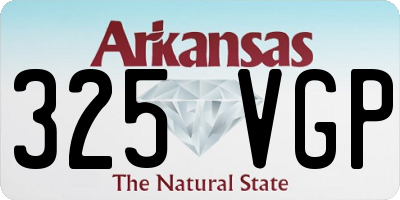 AR license plate 325VGP