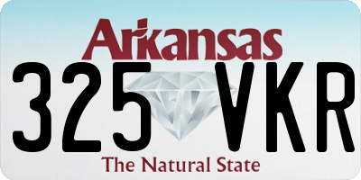 AR license plate 325VKR