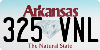 AR license plate 325VNL