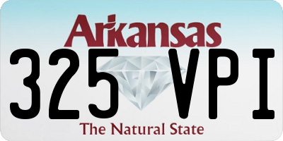 AR license plate 325VPI