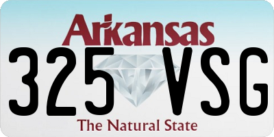 AR license plate 325VSG