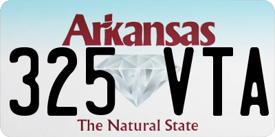 AR license plate 325VTA