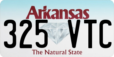 AR license plate 325VTC