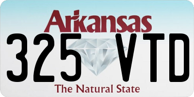 AR license plate 325VTD