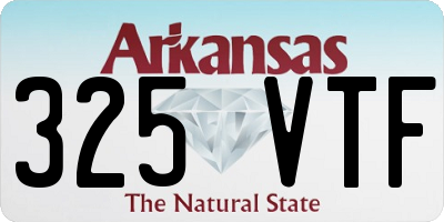 AR license plate 325VTF
