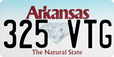 AR license plate 325VTG