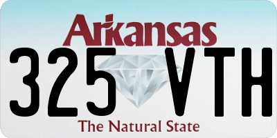AR license plate 325VTH