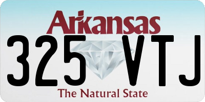 AR license plate 325VTJ