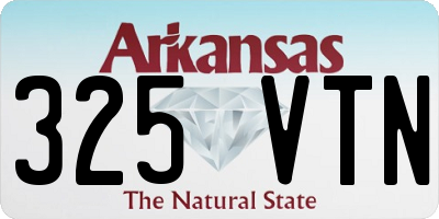 AR license plate 325VTN