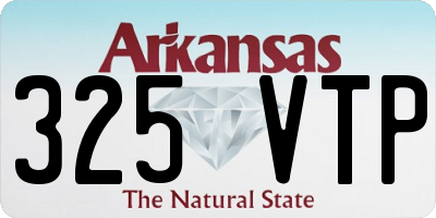 AR license plate 325VTP