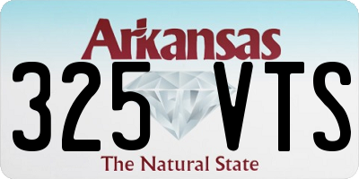 AR license plate 325VTS