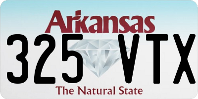 AR license plate 325VTX