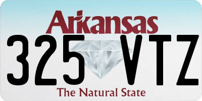 AR license plate 325VTZ