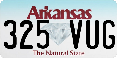 AR license plate 325VUG