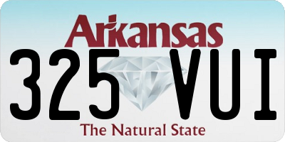 AR license plate 325VUI