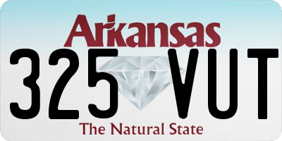 AR license plate 325VUT