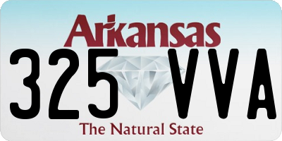AR license plate 325VVA