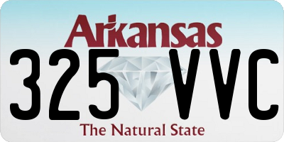 AR license plate 325VVC