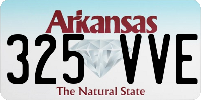 AR license plate 325VVE