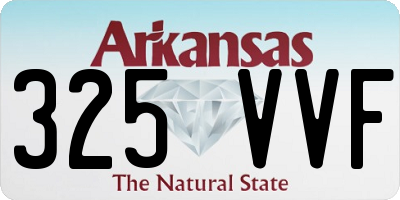 AR license plate 325VVF