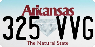 AR license plate 325VVG
