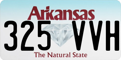 AR license plate 325VVH