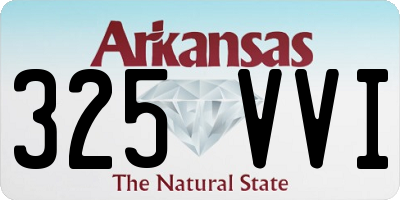 AR license plate 325VVI