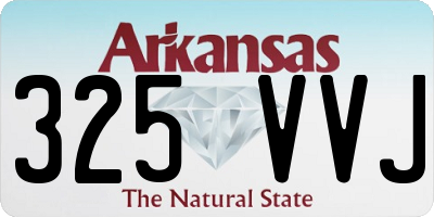 AR license plate 325VVJ