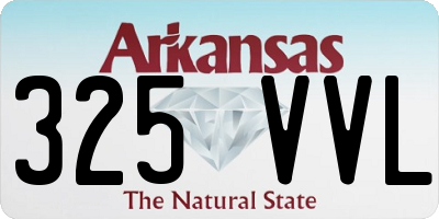 AR license plate 325VVL